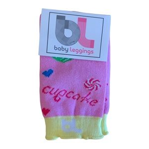 NEW Baby Leggings Infant Toddlers Pink Cupcakes One Size